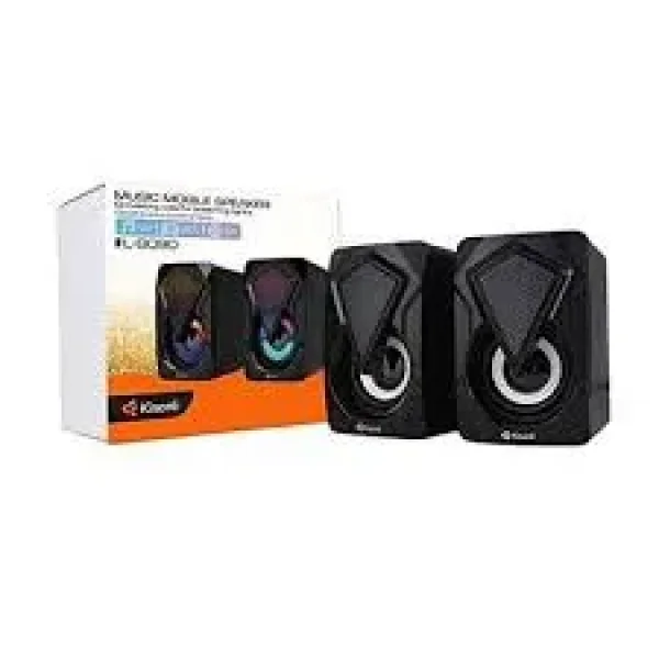 Kisonli L9090 Colorful RGB Lights USB Wired Computer Speakers Deep Bass Sound Speaker For PC Laptop Kisonli L-9090 Colorful Computer Speakers