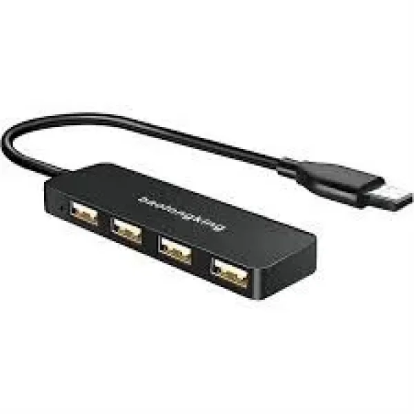 4 Port USB 2.0 3.0 Aluminum Alloy HUB Adapter Splitter Computer Laptop Led Led Tablet Hub, Ultra Slim Portable Data Hub Applicable for iMac Pro, MacBook Air, Mac Mini/Pro, Notebook PC, Laptop, USB Fla