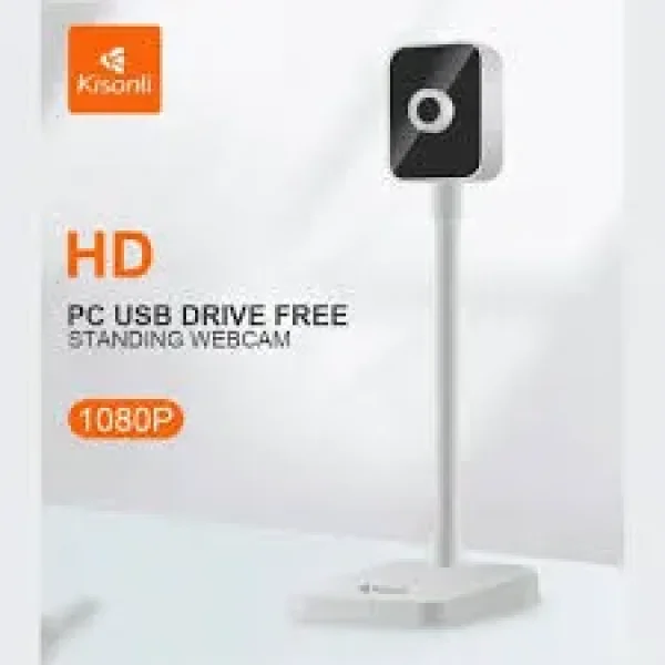Webcam Kisonli D1 1080P, D1 2K -  Kisonli Optical PC Web Camera 1080P Full HD USB PC 2K Webcam with Microphone, USB Webcam Streaming Computer External Web Camera for PC Laptop, Computer Camera suitabl