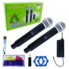 Dual Channel UHF Wireless Microphone System with 2 Handheld Wireless Microphones Lt-508 Wireless Microphones 1 Receiver 2Mic Wireless ,Dual Handheld Mic For InAndOn Karaoke ,KTV,DJ