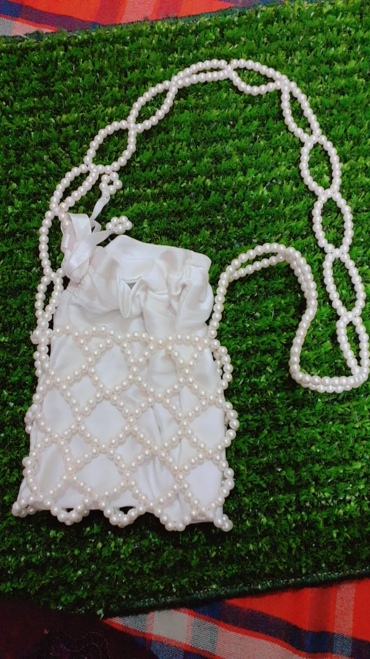 Handmade Pearl Pouch Bag