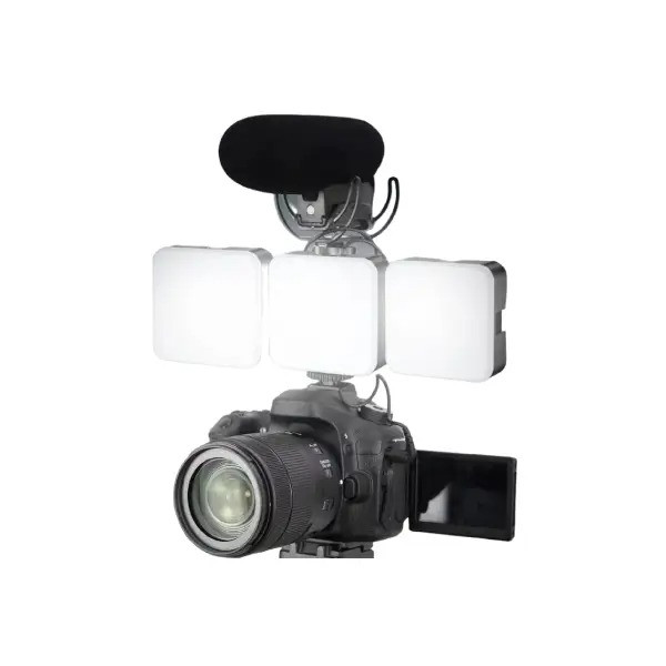 49 LED Beads Video Light with Adjustable Tripod Stand / Color Filters,6000K USB Studio Lighting Kit for Tablet / Low Angle Shooting, Collection Portrait YouTube Photography