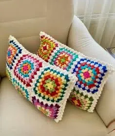 Handmade Crochet Cushion Cover