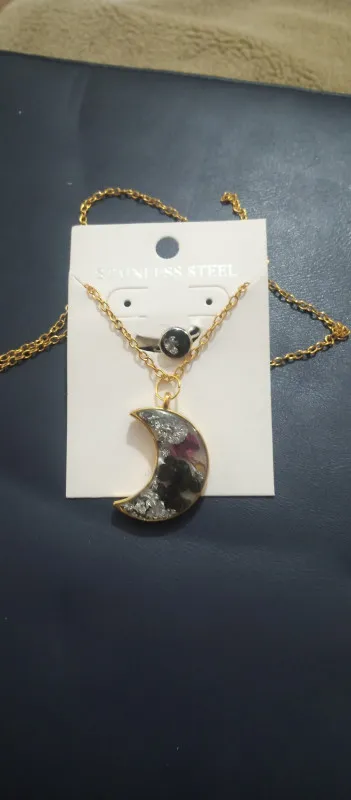 Moon shap pandat with ring