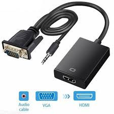 VGA to HDMI Converter Adapter Cable With Audio Output 1080P HDMI Female Adapter USB power supply For PC laptop to HDTV