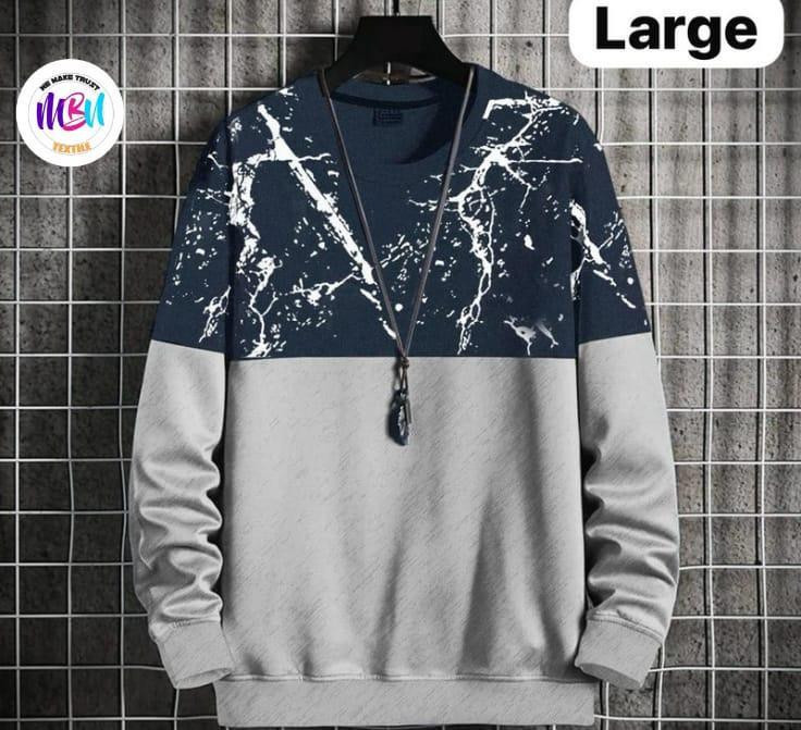 Men's  Printed Terry Sweatshirt
