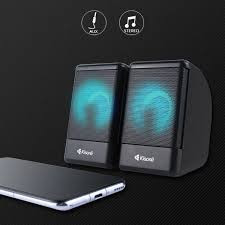 Speaker Gaming 2.0 Kisonli L-8080 Bass Speaker Colorful Lights professional PC multimedia home desktop mobile phone subwoofer LED speaker