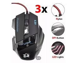 Wired Mouse, Computer USB Mouse, T6 Optical Gaming Mouse, RGB Backlit Ergonomic Mouse, Adjustable 800 to 2000 DPI for Desktop, Laptop, PC, Home