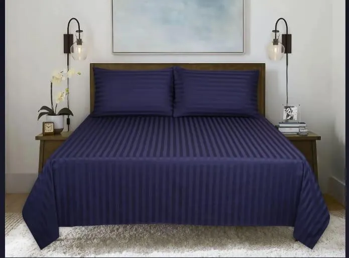 3 piece luxury cotton satin bedsheet