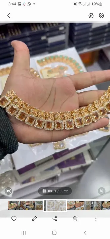 Crystal studded Necklace Sets