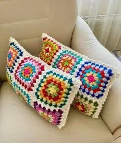 Handmade Crochet Cushion Cover