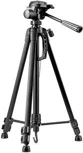 WT3520 Lightweight Sturdy Compact Tripod Black for DSLR Camera Camcorder Phone GoPro with Carrying Case - Portable Aluminium Travel Tripod Stand With Tablet Clamp For DSLR Camera Camcorder WF-3520 - (