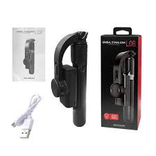 Gimbal Stabilizer L08 Selfie Stick Tripod –Mobile Phone Handheld PTZ for Perfect Selfies and Video Shooting Handheld Gimbal Stabilizer for Smartphone with Bluetooth remote, Extendable Selfie Stick and