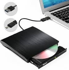 External CD Drive USB Portable Slim External DVD Drive CD DVD +/-RW ROM Burner Writer/Player for Laptop/Desktops Win 7/8.1/10 - External Optical Drive DVD Recorder Compact Design Support Reading Recor