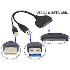 USB 2.0 to Sata Cable SATA to USB 2.0 Cable Adapter for 2.5" HDD SSD Hard Drive Connector 22 Pin 7+15 SATA 1 2 3 External Drive Converter Cloning Data Recovery for PS4, Win10/8.1/8/7/Vista/XP, Mac OS,