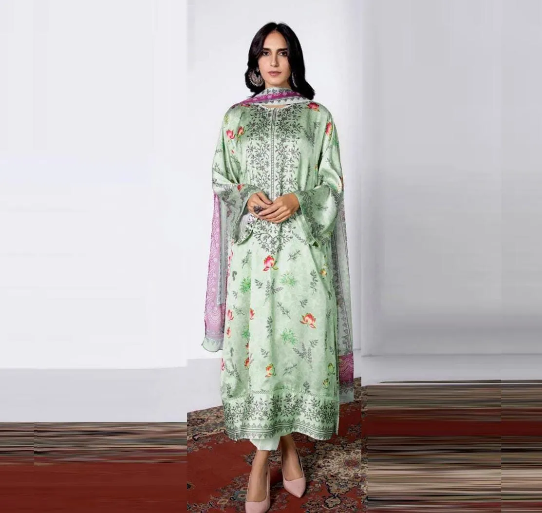 Embroidered Chiffon Dupatta for Summer