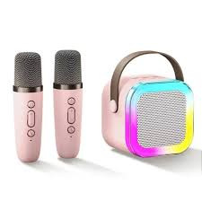 Mini Karaoke Machine for Kids Gifts Adults Cute Little & Portable Bluetooth Speaker with 2 Wireless Microphones Birthday Gifts for Girls 3-12 Years Old Toddler K-12 Double MIC) Machine for Kids, Gifts
